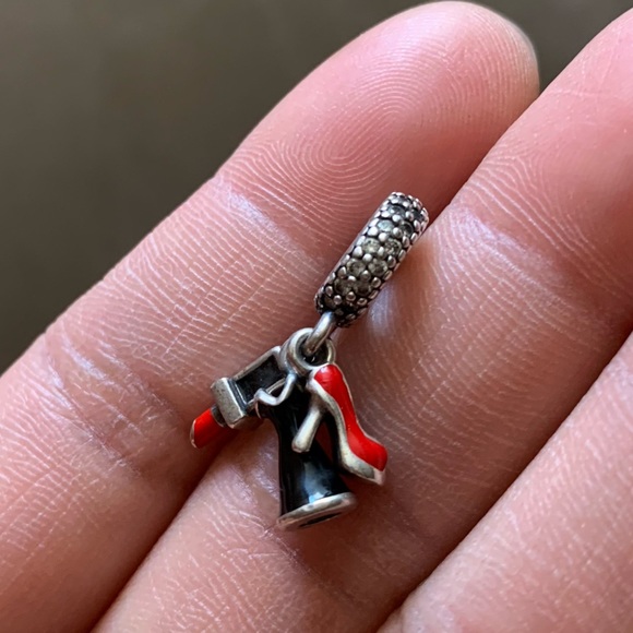 RETIRED Pandora Glamour Trio Dangle Charm - Picture 6 of 8